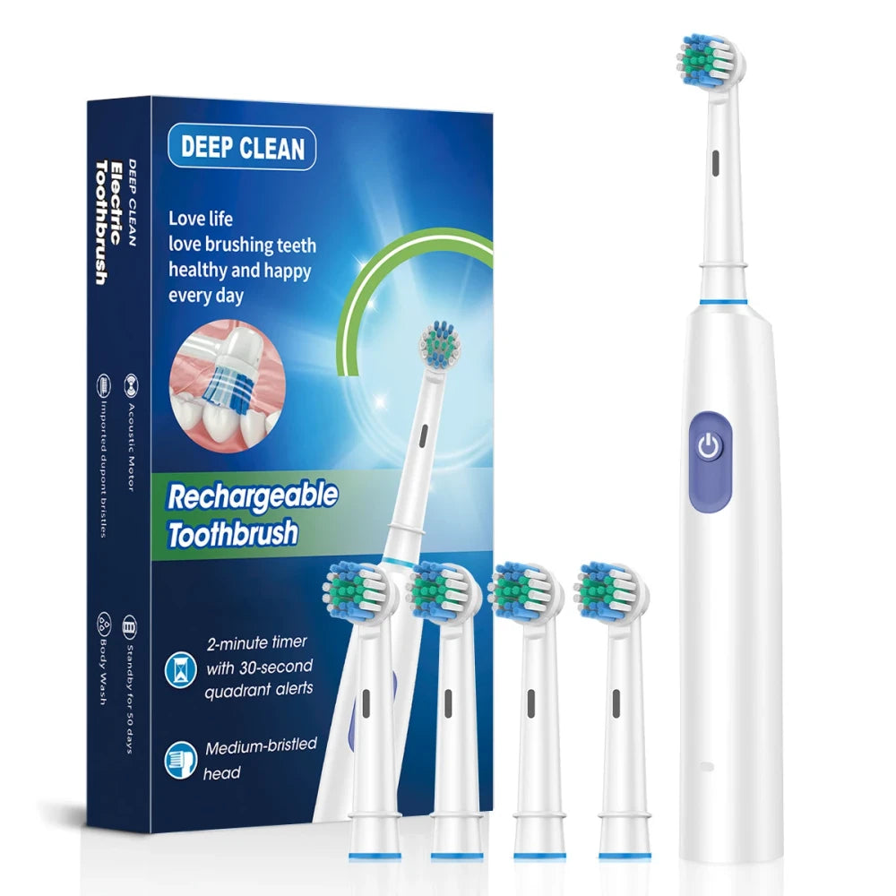 Rechargeable Electric Toothbrush with Travel Case