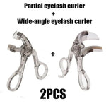 Dual Clip Eyelash Curler with Comb
