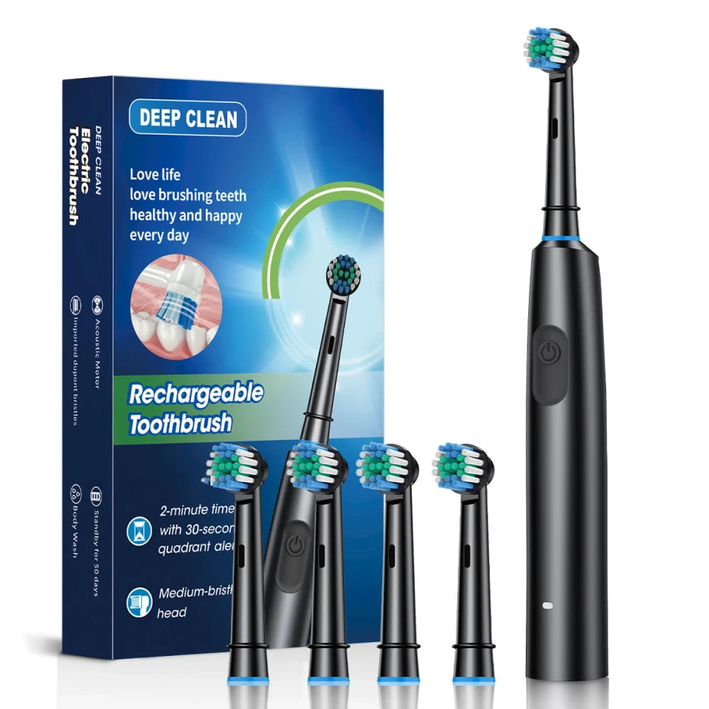 Rechargeable Electric Toothbrush with Travel Case