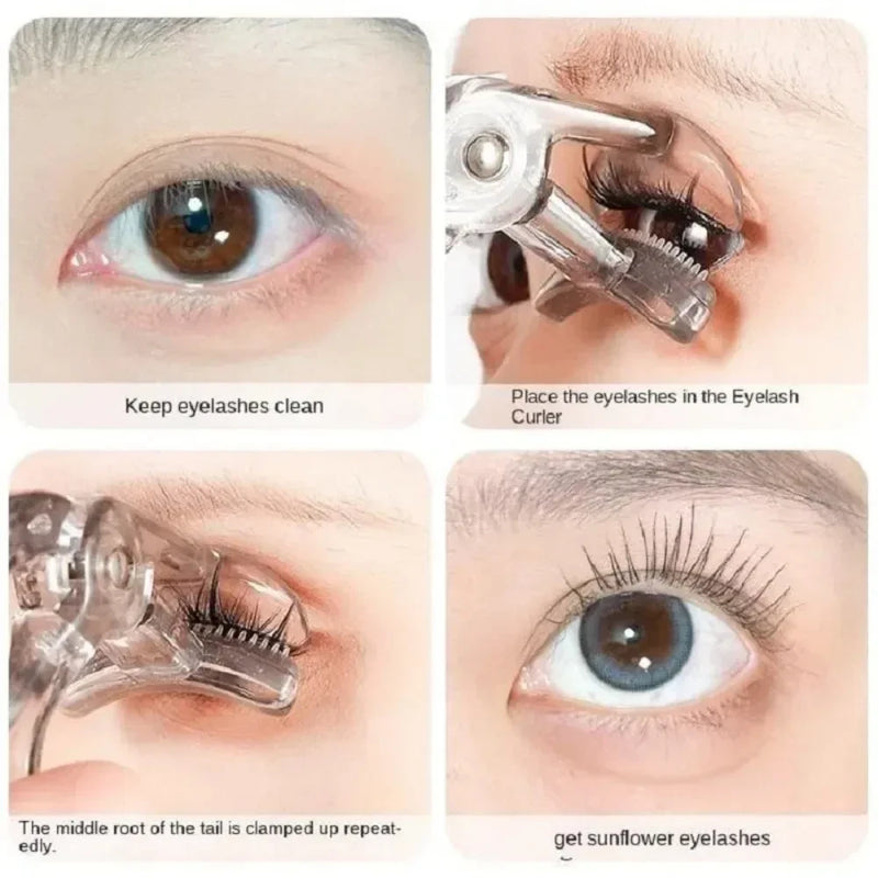 Dual Clip Eyelash Curler with Comb